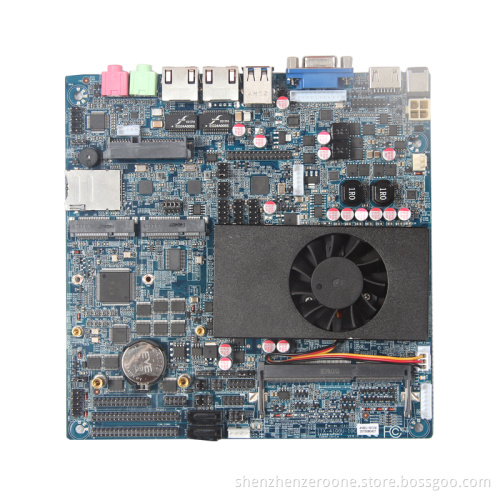 17x17CM THIN MINI-ITX/ 6xCOM port/ Dual 8 LVDS/ Integrated Intel Core i3 4100U Embedded Motherboard